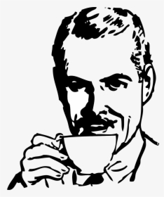 Meme Drinking Coffee, HD Png Download, Transparent PNG