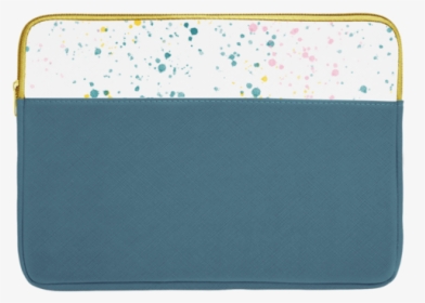 Spruce Green Laptop Sleeve With White Paint Splatter - Coin Purse, HD Png Download, Transparent PNG