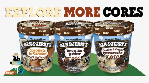 Ben And Jerry's Ice Cream Brownie Batter Core 2019, HD Png Download, Transparent PNG