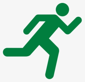 Green Runner Clip Clip Art - Clipart Running Man Silhouette, HD Png Download, Transparent PNG