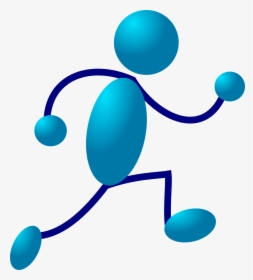 Stick Figure Running Clipart, HD Png Download, Transparent PNG