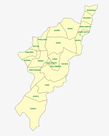 Transparent Nigeria Map Png - Map Of Adamawa State, Png Download, Transparent PNG
