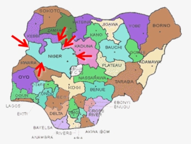 Niger State Nigeria Map, HD Png Download, Transparent PNG