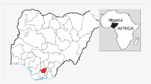 Map Of Nigeria Showing Bauchi, HD Png Download, Transparent PNG