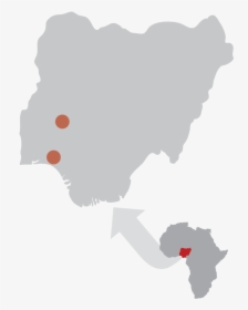 Areas In Nigeria Being Impacted By Hands At Work - Editable Map Of Nigeria For Powerpoint, HD Png Download, Transparent PNG