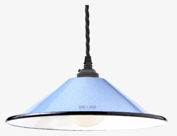 Small Blue Enamel Cone Shade - Lampshade, HD Png Download, Transparent PNG