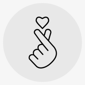 Mind-tricks - Korean Saranghae Hand Sign, HD Png Download, Transparent PNG