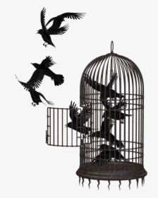 Birds In A Cage Png, Transparent Png, Transparent PNG