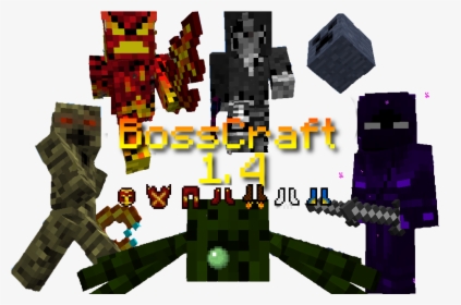 Transparent Minecraft Spider Png - マイクラ ボス Mod, Png Download, Transparent PNG