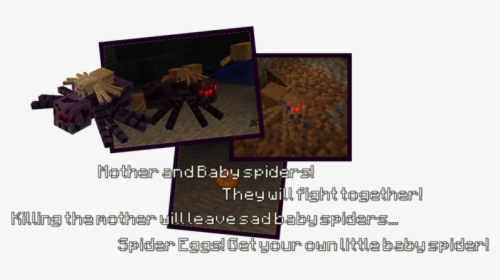 Minecraft Primitive Mobs Spider, HD Png Download, Transparent PNG