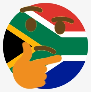 Thinking Emoji Discord Png - South African Flag In A Circle, Transparent Png, Transparent PNG