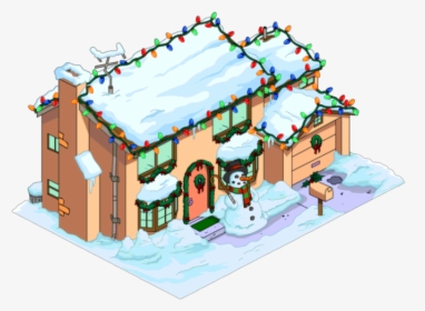 Transparent Christmas Light Png - Simpsons House Christmas Decorations, Png Download, Transparent PNG
