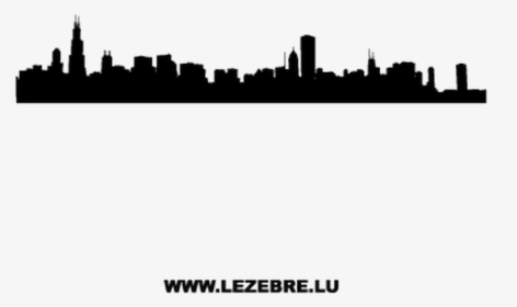Transparent Chicago Skyline Silhouette Png - Silhouette Transparent Chicago Skyline, Png Download, Transparent PNG