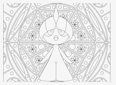 Attractive Ralts Coloring Pages Adult Pokemon Page - Likitung Pokemion Coloring Pages, HD Png Download, Transparent PNG