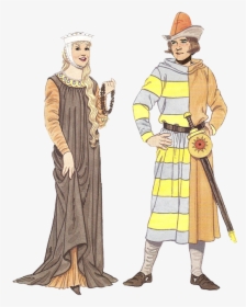 Women's Clothing 13th Century, HD Png Download, Transparent PNG