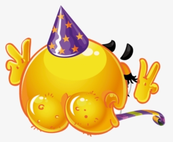 Transparent Party Hat Emoji Png - Spanking Emoji, Png Download, Transparent PNG
