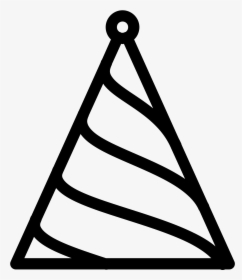 Party Hat Icon Free - Party Hat Drawing Png, Transparent Png, Transparent PNG