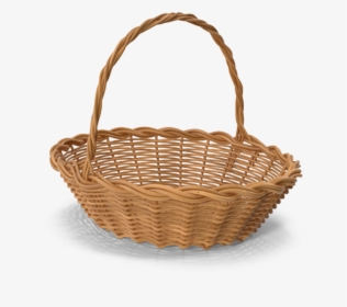 Easter Basket Clip Art - Transparent Gift Basket Empty, HD Png Download, Transparent PNG