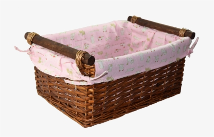 Baby Girl Wicker Basket - Storage Basket, HD Png Download, Transparent PNG
