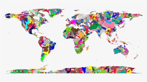 Artistic World Map Transparent, HD Png Download, Transparent PNG