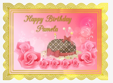 Transparent Portal Cake Png - Happy Belated Birthday Pamela, Png Download, Transparent PNG