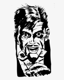 Drawing Of Creepy Man, HD Png Download, Transparent PNG