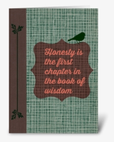 Honesty Greeting Card - Christmas Card, HD Png Download, Transparent PNG