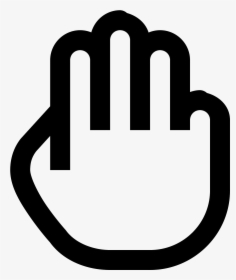 It S An Icon Of A Hand Holding Three Fingers Up - Sign, HD Png Download, Transparent PNG