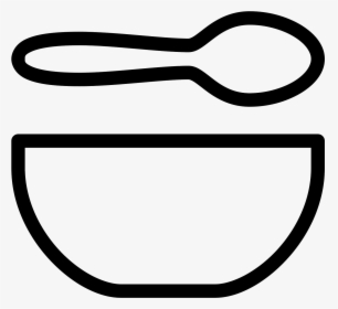 Transparent Spoon Icon Png - Bowl And Spoon Icon, Png Download, Transparent PNG