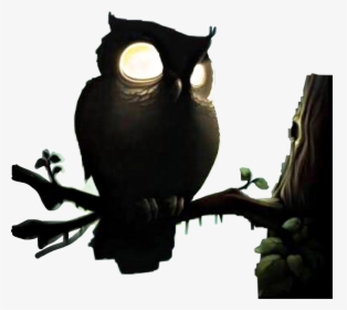 #owl #halloween #camping #scary #night #evil #watchingyou - Creepy Owl For Halloween, HD Png Download, Transparent PNG