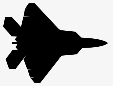 Lockheed Martin,jet Aircraft,stealth Aircraft - F 22 Raptor Silhouette, HD Png Download, Transparent PNG