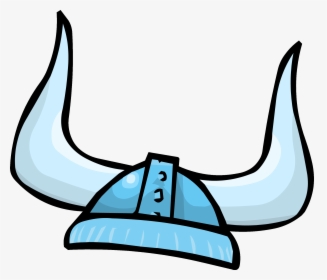 Club Penguin Rewritten Wiki - Viking Helmet Drawing, HD Png Download, Transparent PNG