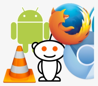 Reddit Alien Clipart , Png Download - Black And White Logo With Orange Eyes, Transparent Png, Transparent PNG