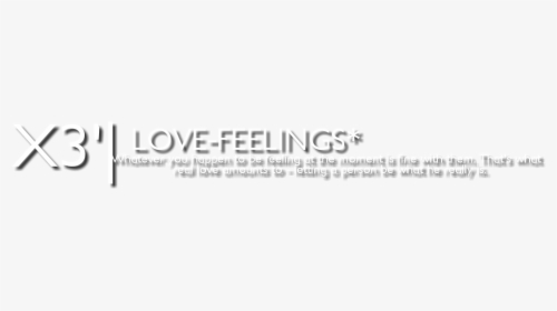 Love Feelings Png Text, Transparent Png, Transparent PNG