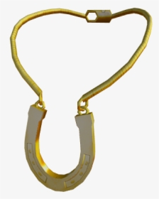 Golden Horseshoe Necklace - Keychain, HD Png Download, Transparent PNG