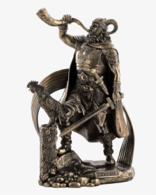Norse God - Heimdall Statue - Heimdall Statue, HD Png Download, Transparent PNG