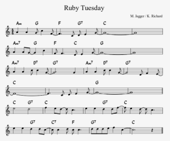 Ruby Tuesday Flute Part, HD Png Download, Transparent PNG