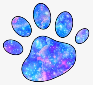 Galaxy Paws Pawprint Dog Cat Cute Clipart , Png Download - Galaxy Cat Paw Prints, Transparent Png, Transparent PNG
