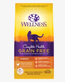 Wellness Complete Health Grain Free Indoor Chicken - Wellness Grain Free Cat Food, HD Png Download, Transparent PNG