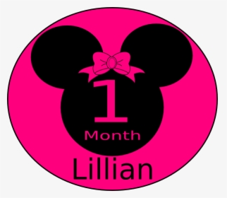 1st Birthday Minnie Mouse Head, HD Png Download, Transparent PNG