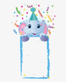 Transparent Bindle Clipart - Baby Elephant Image Birthday, HD Png Download, Transparent PNG