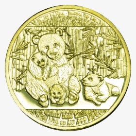 World Stars Giant Panda 1/20 Gold - Coin, HD Png Download, Transparent PNG