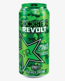 Rockstar Revolt Killer Citrus - Rockstar Energy Drink Green, HD Png Download, Transparent PNG
