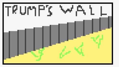 Trump Wall Pixel Art, HD Png Download, Transparent PNG