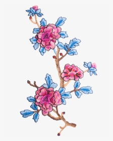 Flower Embroidery Png, Transparent Png, Transparent PNG
