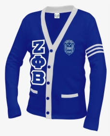 Zeta Phi Beta Full Embroidered Cardigan Sweater - Iota Phi Theta Sweater, HD Png Download, Transparent PNG