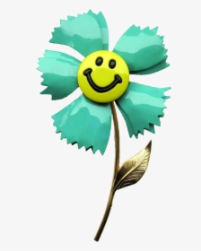 Face Clipart Flower - Smiley Face Clipart Flowers, HD Png Download, Transparent PNG