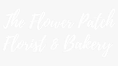 The Flower Patch Florist Bakery - Calligraphy, HD Png Download, Transparent PNG