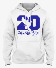 White Hoodie With Blue Letters, HD Png Download, Transparent PNG