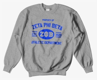 Zeta Phi Beta Athletic Crewneck Sweatshirt, HD Png Download, Transparent PNG